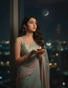 Stylish Modern Saree Look