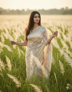 Kashful Field Saree Look saree prompt for gemini