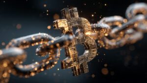bitcoin breaking through digital chains symbolizin 2