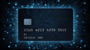 night theme credit card background with glowing ci 2