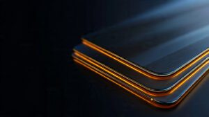 Premium credit card background with dark gradient, glowing edges, modern fintech style, ultra HD