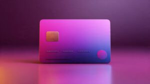 stylish credit card background with purple and pin 3
