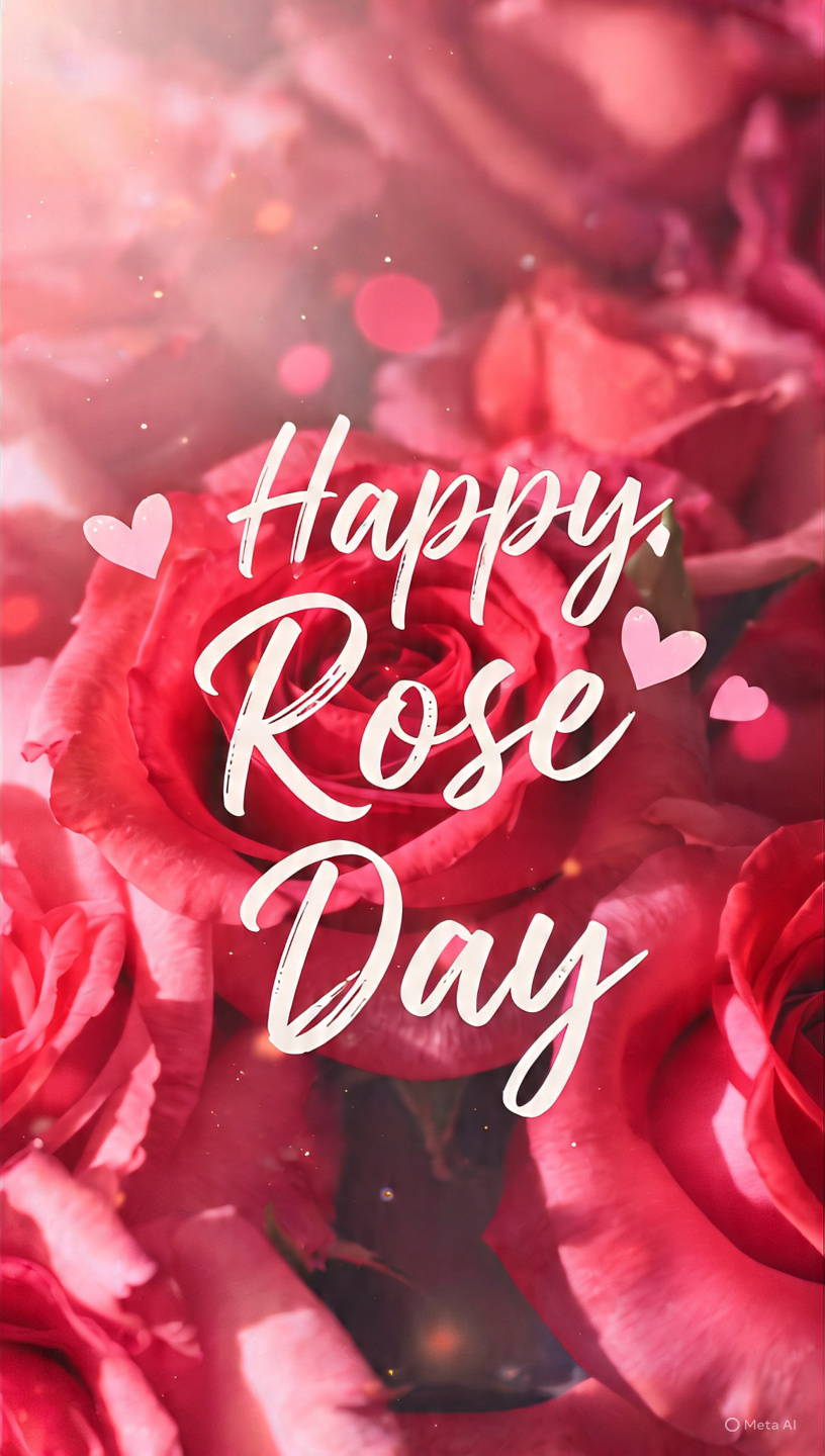 happy rose day text image romantic rose theme red 10