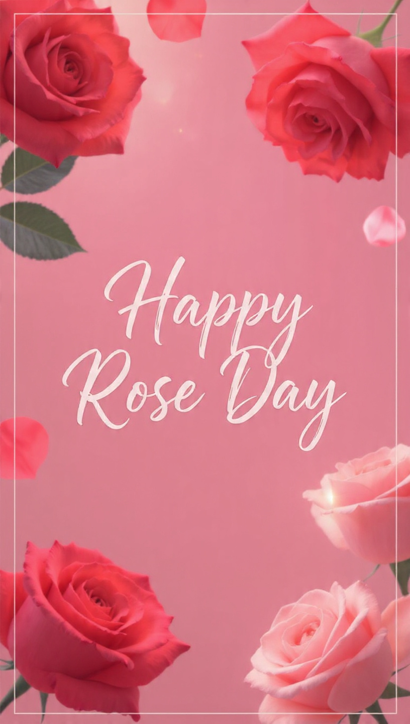 happy rose day text image romantic rose theme red 8