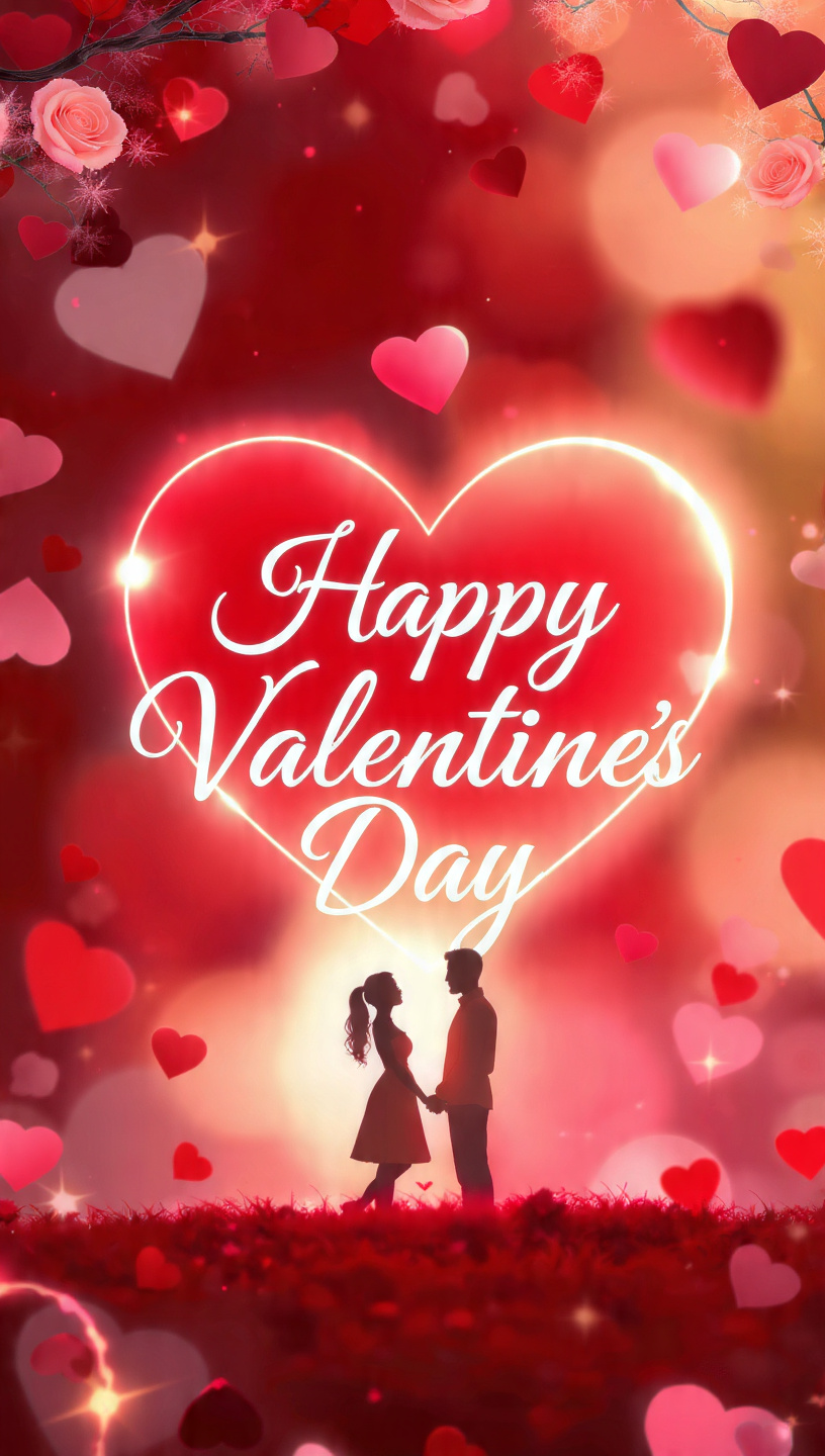 happy valentines day text image with love theme ro 12