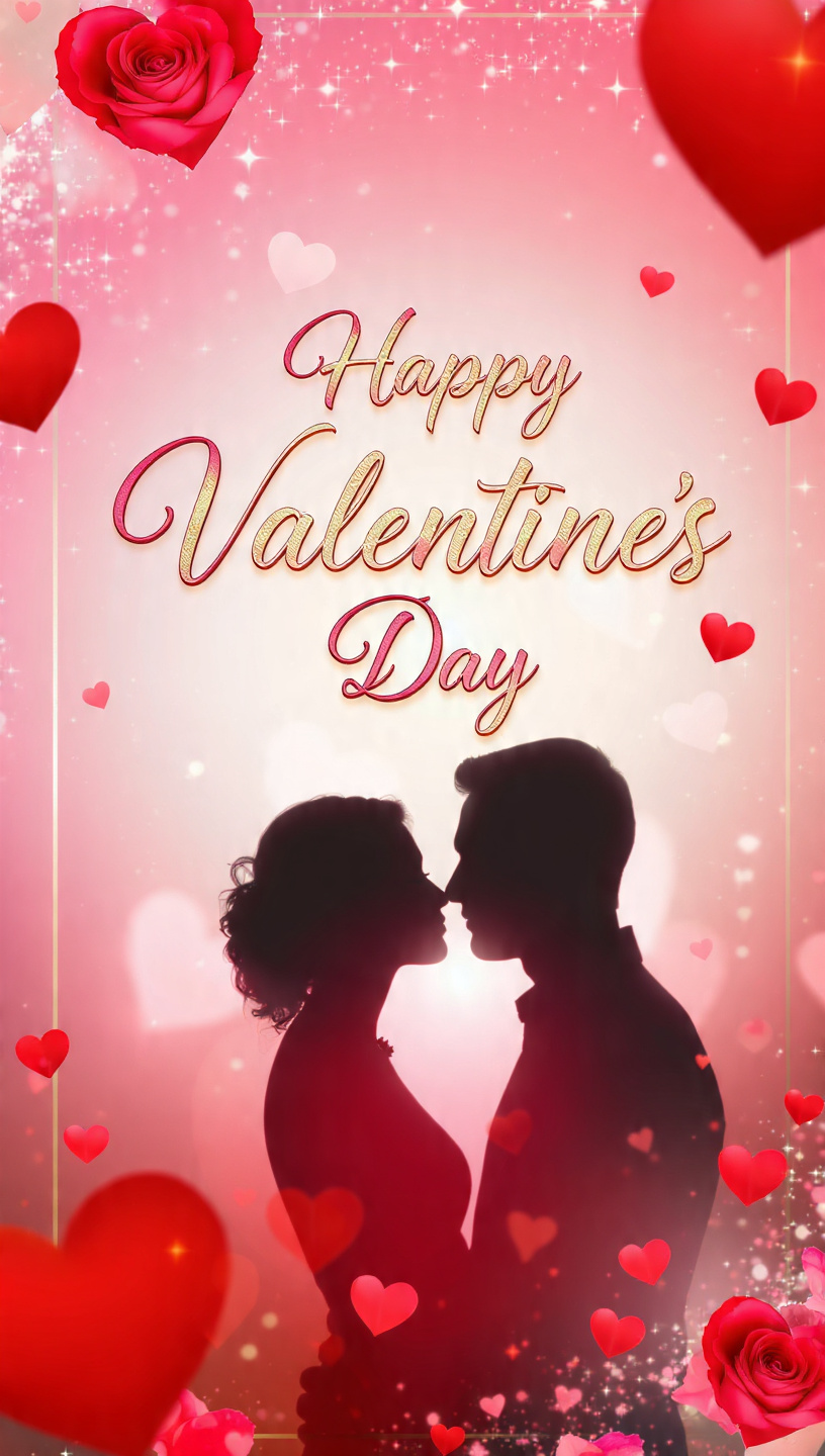 happy valentines day text image with love theme ro 14