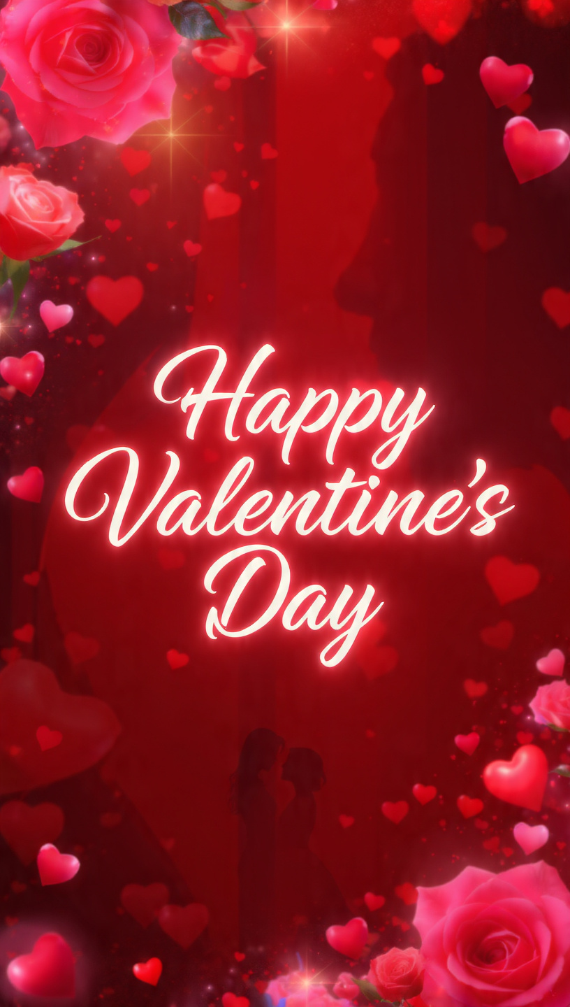 happy valentines day text image with love theme ro 6